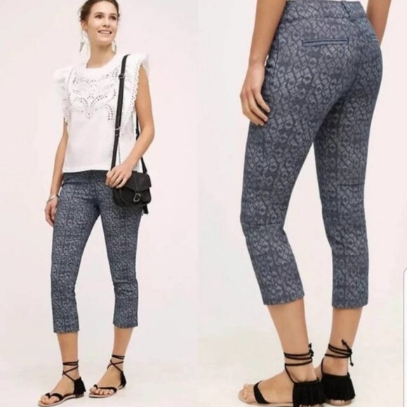 Anthropologie Cartonnier Charlie Trouser Skinny Ankle size 2 - Picture 1 of 9